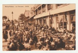 Postkarte, Terrasse des Savoy-Palace in Nice