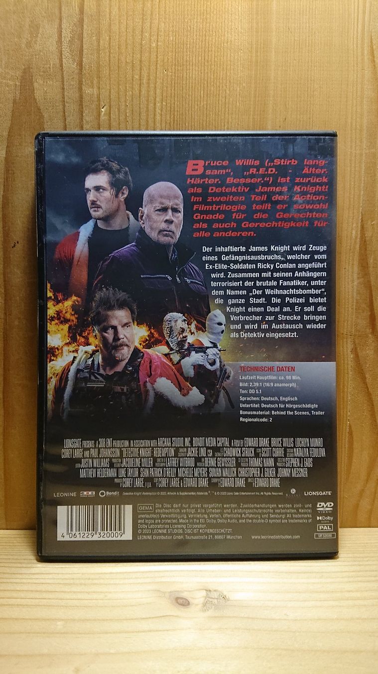 Tutti i DVDs: DETECTIVE KNIGHT Redemption DVD mit Bruce Willis – Usato da Wilderswil venduto da Exebub 1