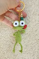 Amigurumi Schlüsselanhänger mit Frosch