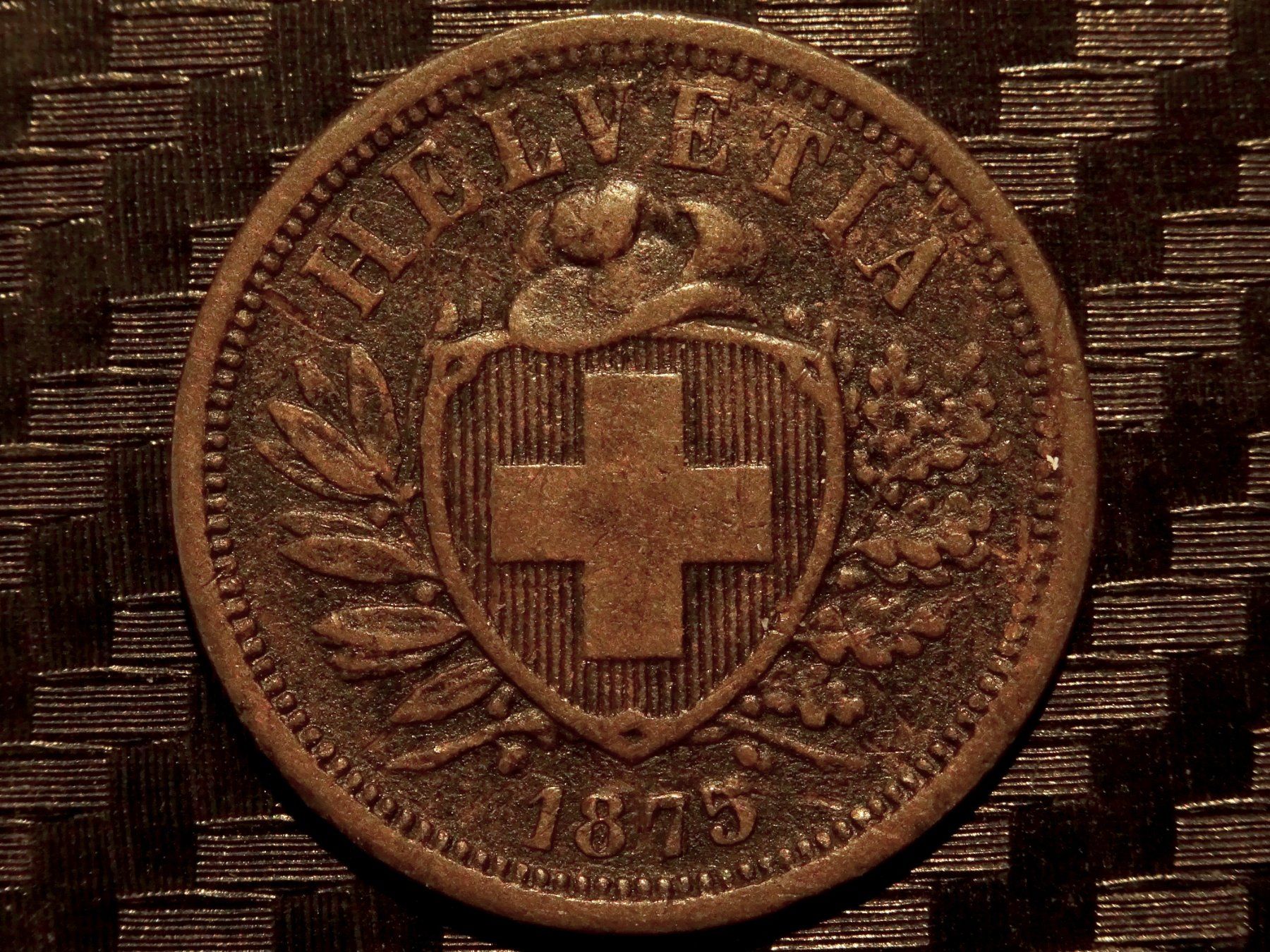 Tutti le monete: 1875 - 2 cts. 0.98 Mio.!!! 2.48gr!!! – Usato da Courgenay venduto da ZubR237