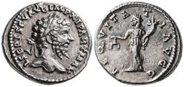 SEPTIMIUS SEVERUS AR Denarius (198-202 AD). Fancy eastern st