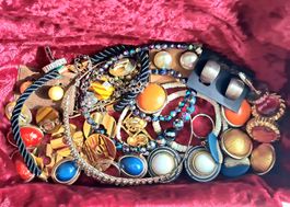 Lot de bijoux vintage  - argent 925 et fantaisie 