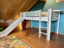 Flexa Hochbett mit Rutsche 