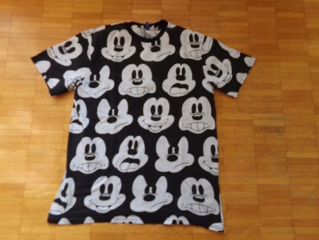Herren T-Shirt schwarz mit Micky Maus  Gr. L   H&M