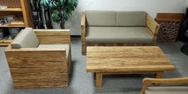 Teaklounge, Sofa, Sessel, Tisch, NP Fr. 5490.-