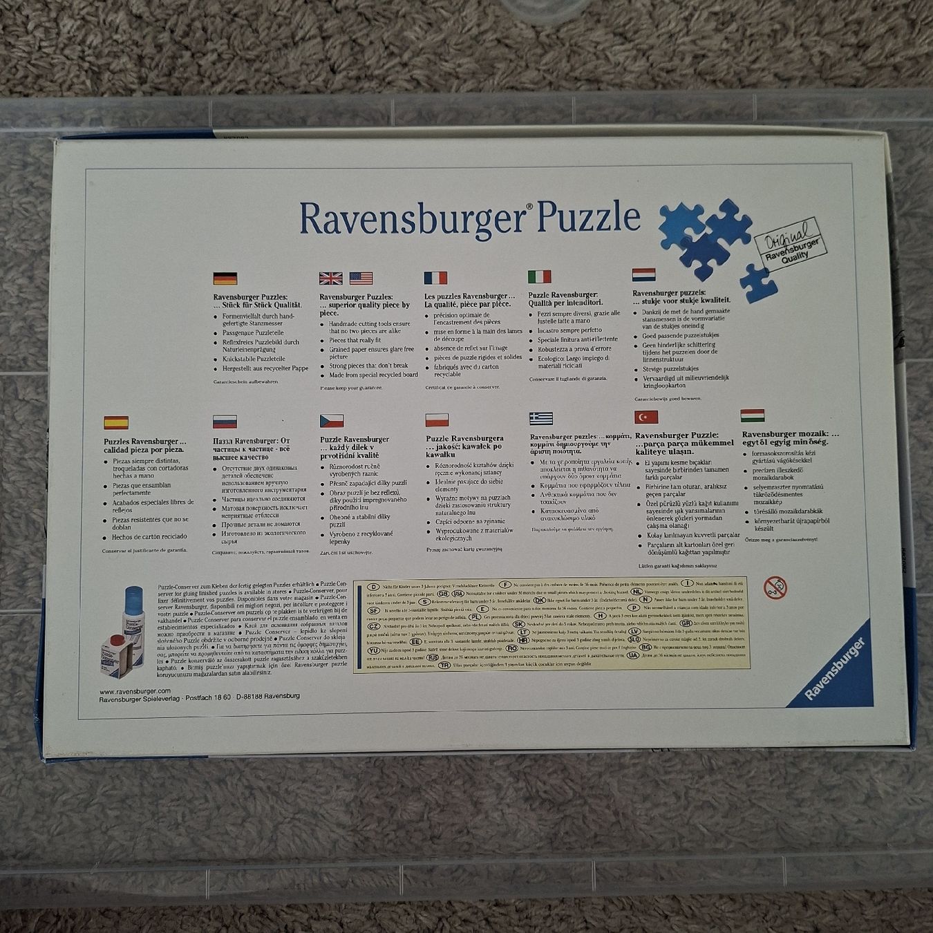 Puzzles: Ravensburger Puzzle 1000 Teile "Lunchtime"  – D'occasion à Niederbuchsiten par Cheasily 1