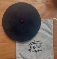 Le Beret Francais Hut 100% Wolle schwarz Neu