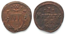 WÜRZBURG Kreuzer 1622 JOHANN GOTTFRIED VON ASCHHAUSEN Kupfer