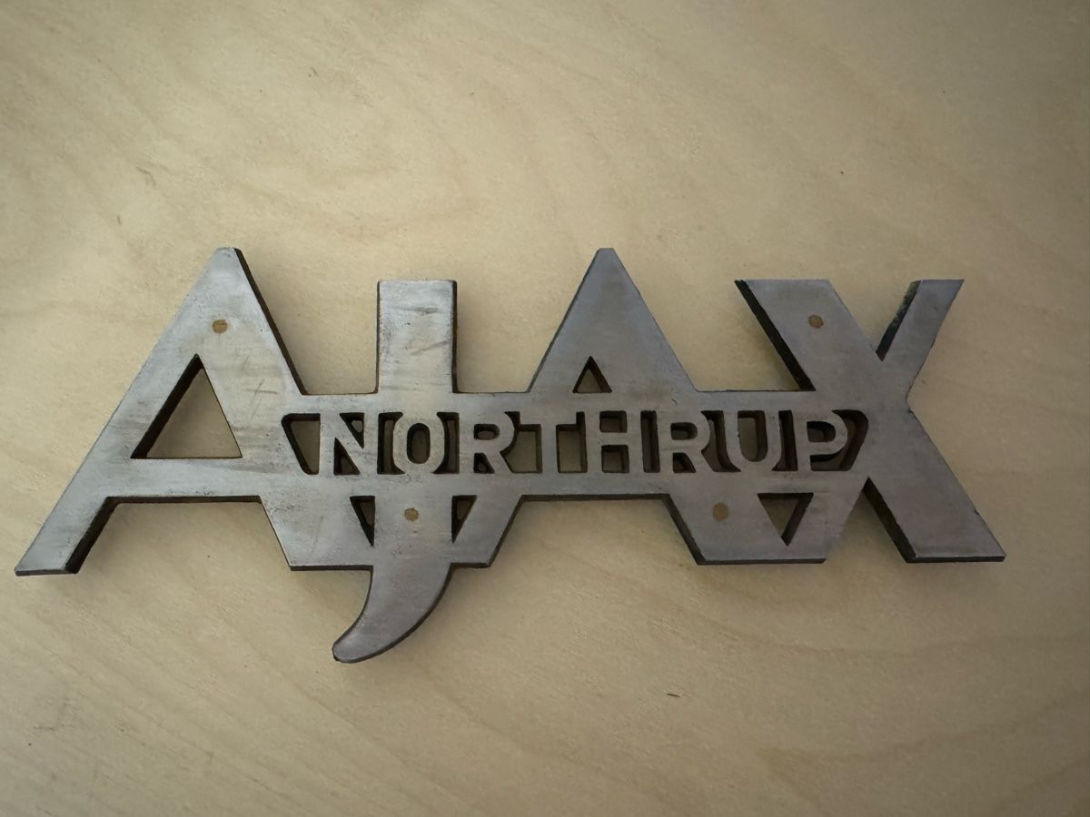 Schilder: Ajax Northrup Metallschild, Vintage – Gebraucht aus Winterthur von Zahir02