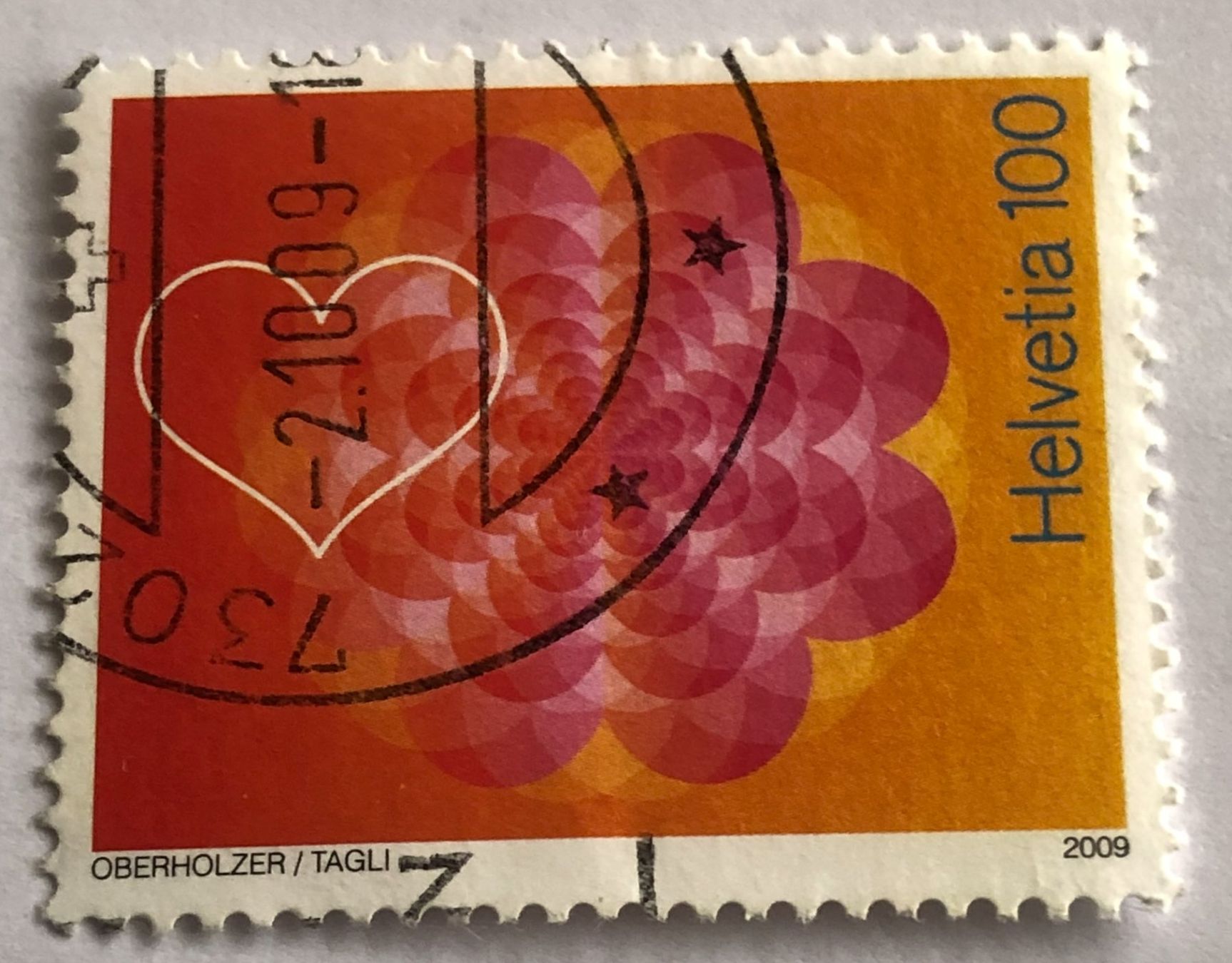 Alle Briefmarken: Nr.1321 Hochzeit GESTEMPELT    – Gebraucht aus Aarau von Billa007