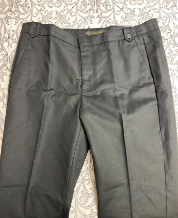Neu Schwarz Baumwolle Hose Gr 38, Zara