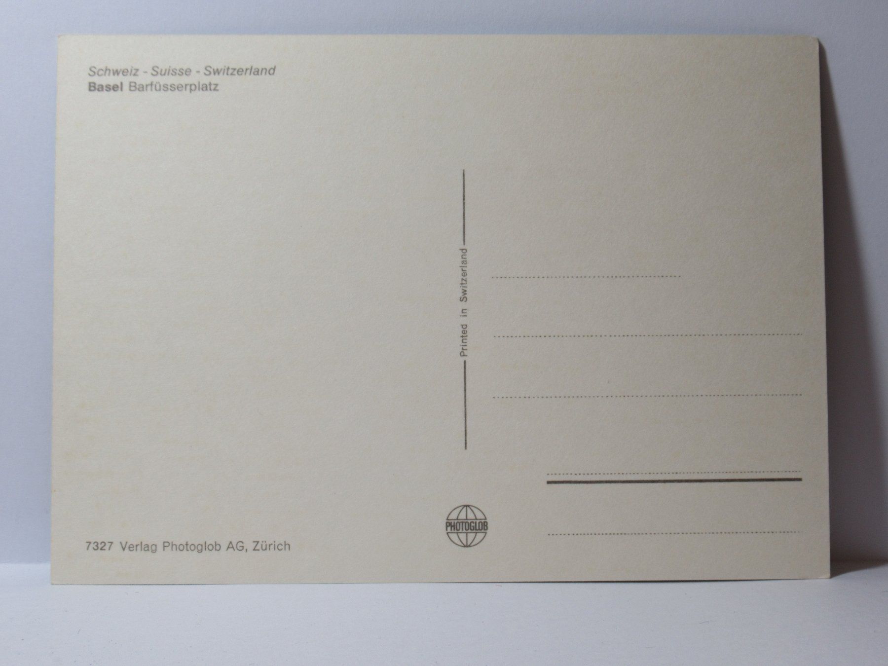 Cartoline postali: Basel , Barfüsserplatz , Tram – Nuovo (secondo la descrizione) da Grenchen venduto da Bluemchen1900 1