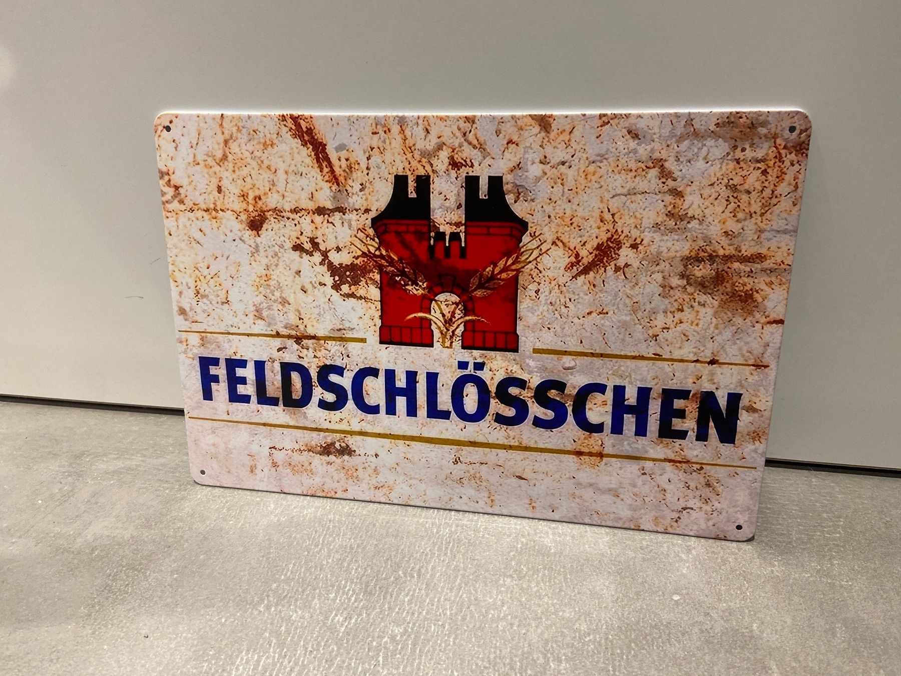 Insegne: FELDSCHLÖSSCHEN BIER Vintage Blechschild – Nuovo e nell'imballaggio originale da Seon venduto da Aaargauer01 7