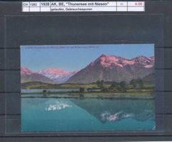 1928 AK, BE, "Thunersee mit Niesen", gelaufen