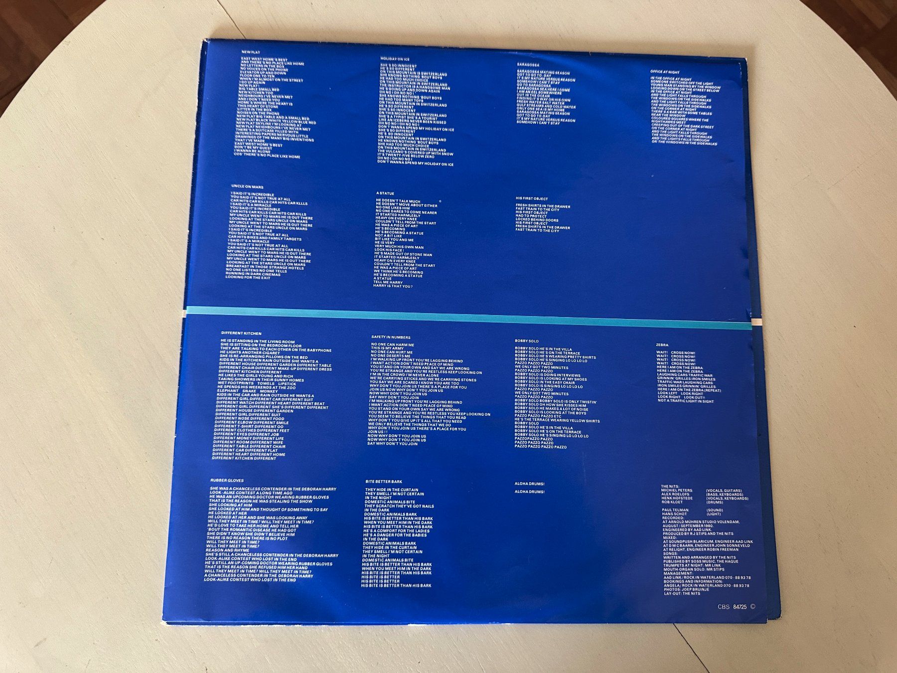 Schallplatten: NITS  Kult LP New Flat Top inkl. original Text Innenhüllen – Gebraucht aus Basel von Partridge 3