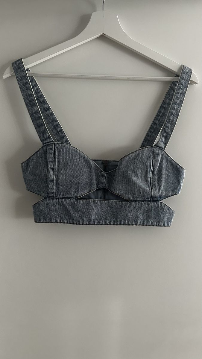 Top: AFRM Lavera Denim Top - XS - never worn – Nuovo (secondo la descrizione) da Luzern venduto da ida_hv2y