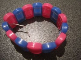 Armband blau/rosa