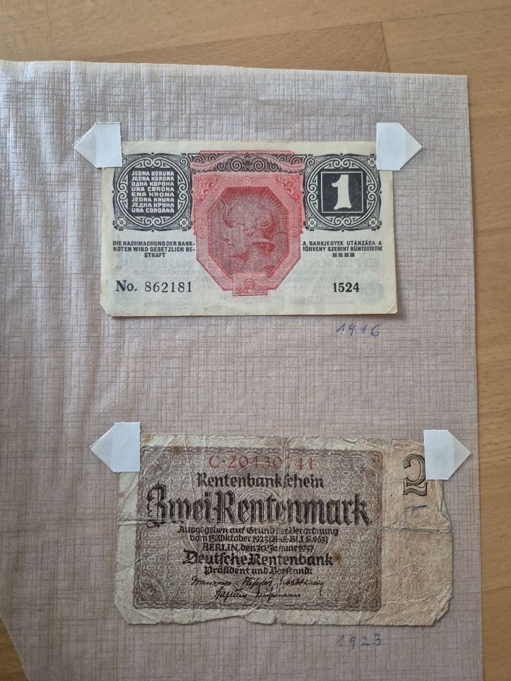 Billets de banque: 16 alte Noten, div. – D'occasion à Vilters par Fleiflomi 2