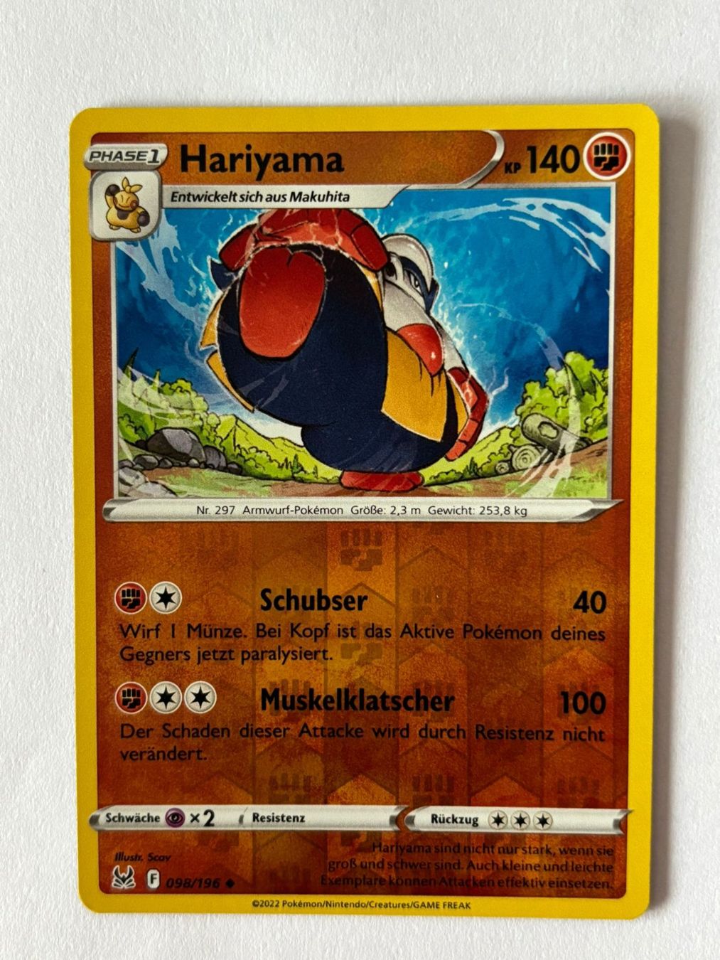 Pokémon Carte collezionabili: Pokemon-Karte Hariyama 098/196 – Usato da Herisau venduto da Seyashop1