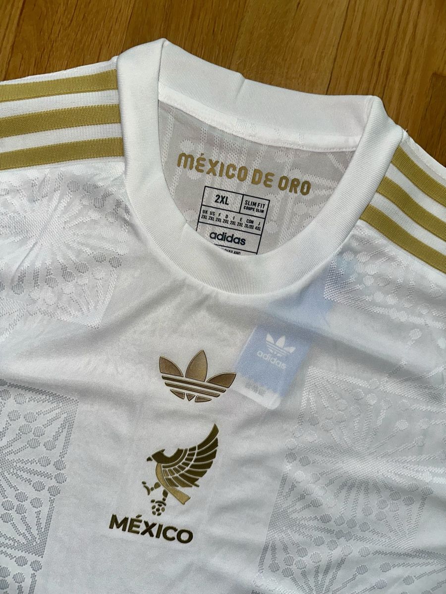 Adidas Canottiere & Pantaloni: Mexiko Trikot Weiss Gold Gr. XXL – Nuovo (secondo la descrizione) da Bern venduto da rub_8mhx 6