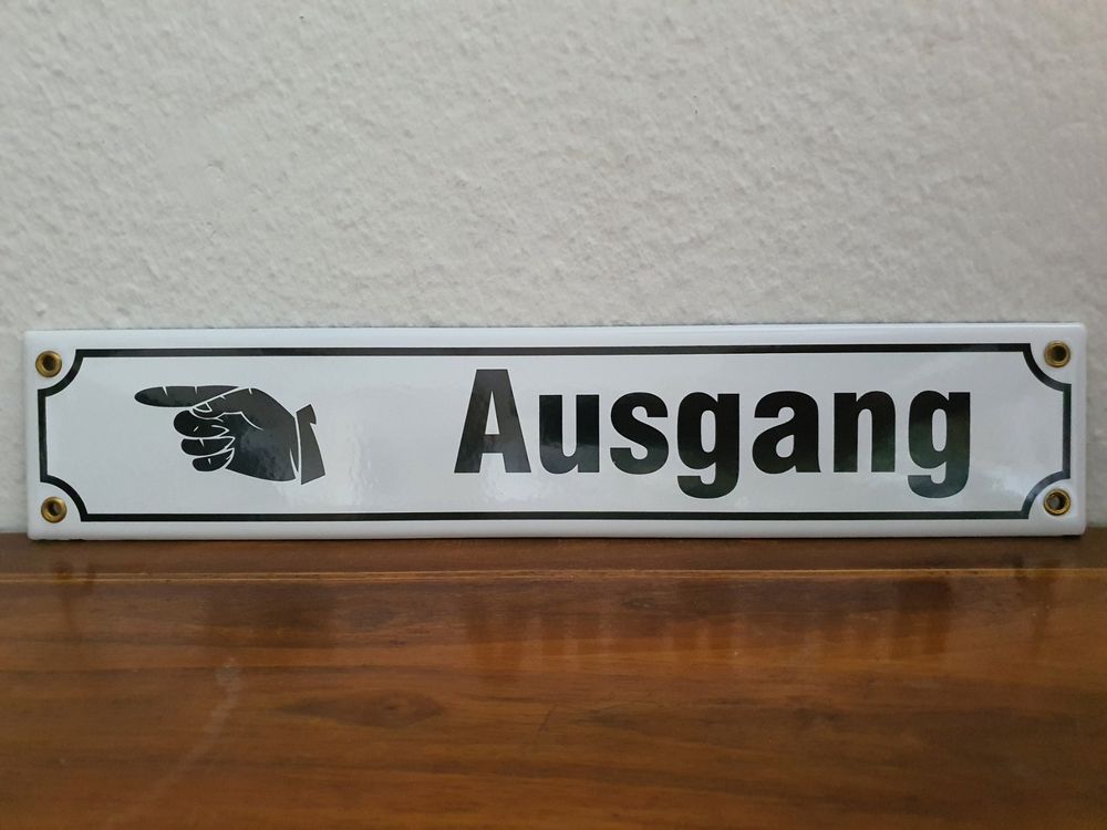 Wolfpack Schild 'Ausgang' Mit Treppenpfeil – 30 X 21 Cm, Normgerecht Nach DIN