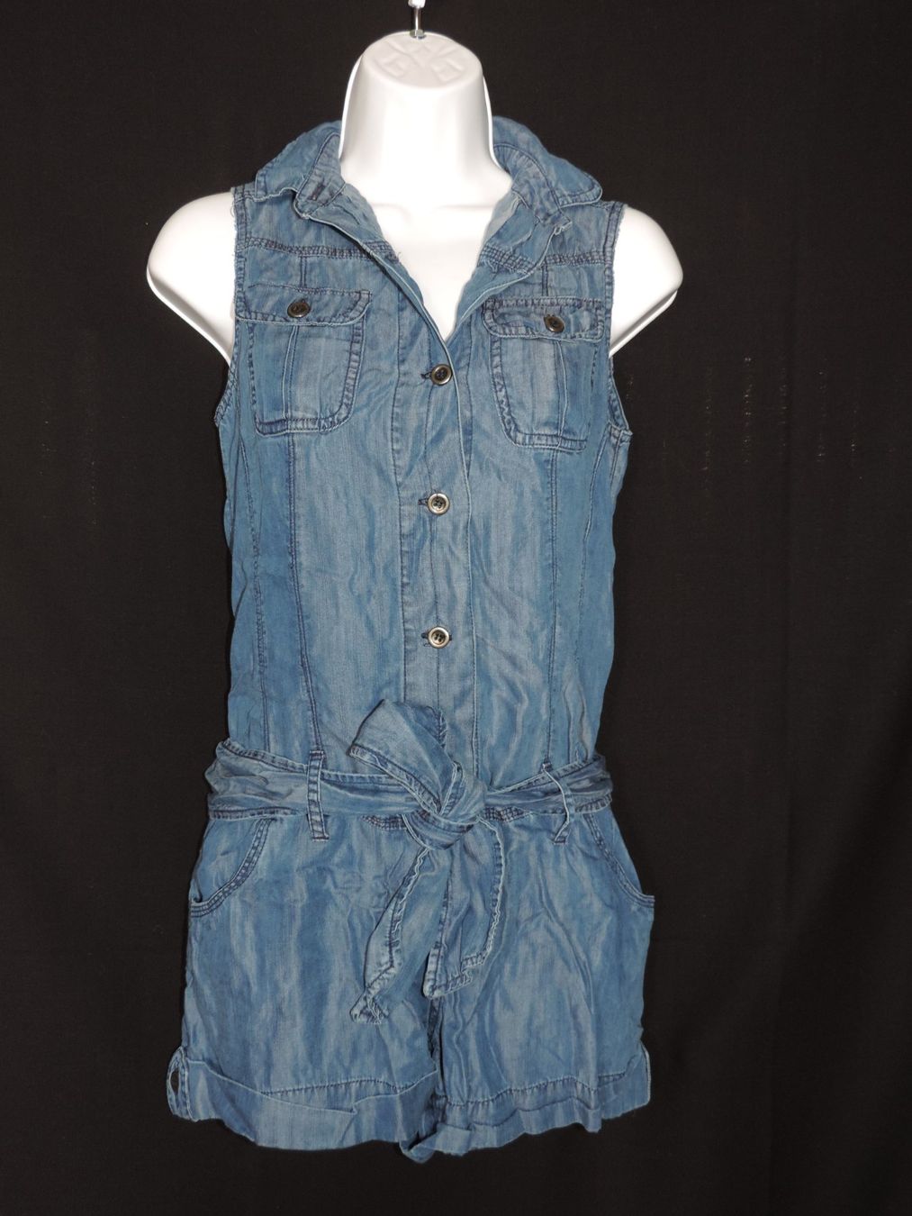 Tute: jumpsuit jeans foncé Camaïeu – Usato da Genève venduto da Axelle333 5