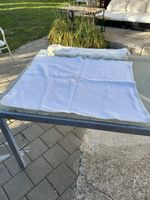 Babydecke Baumwolle weiss mit kleinem Stillkissen