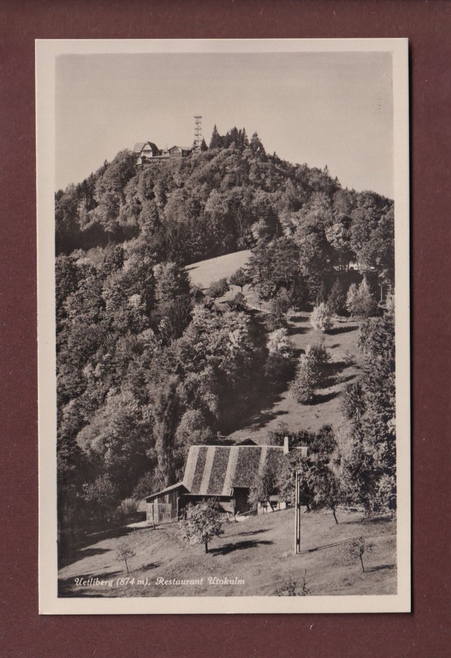 Cartoline postali: UETLIBERG - Restaurant Utokulm – Usato da Pully venduto da nicecards