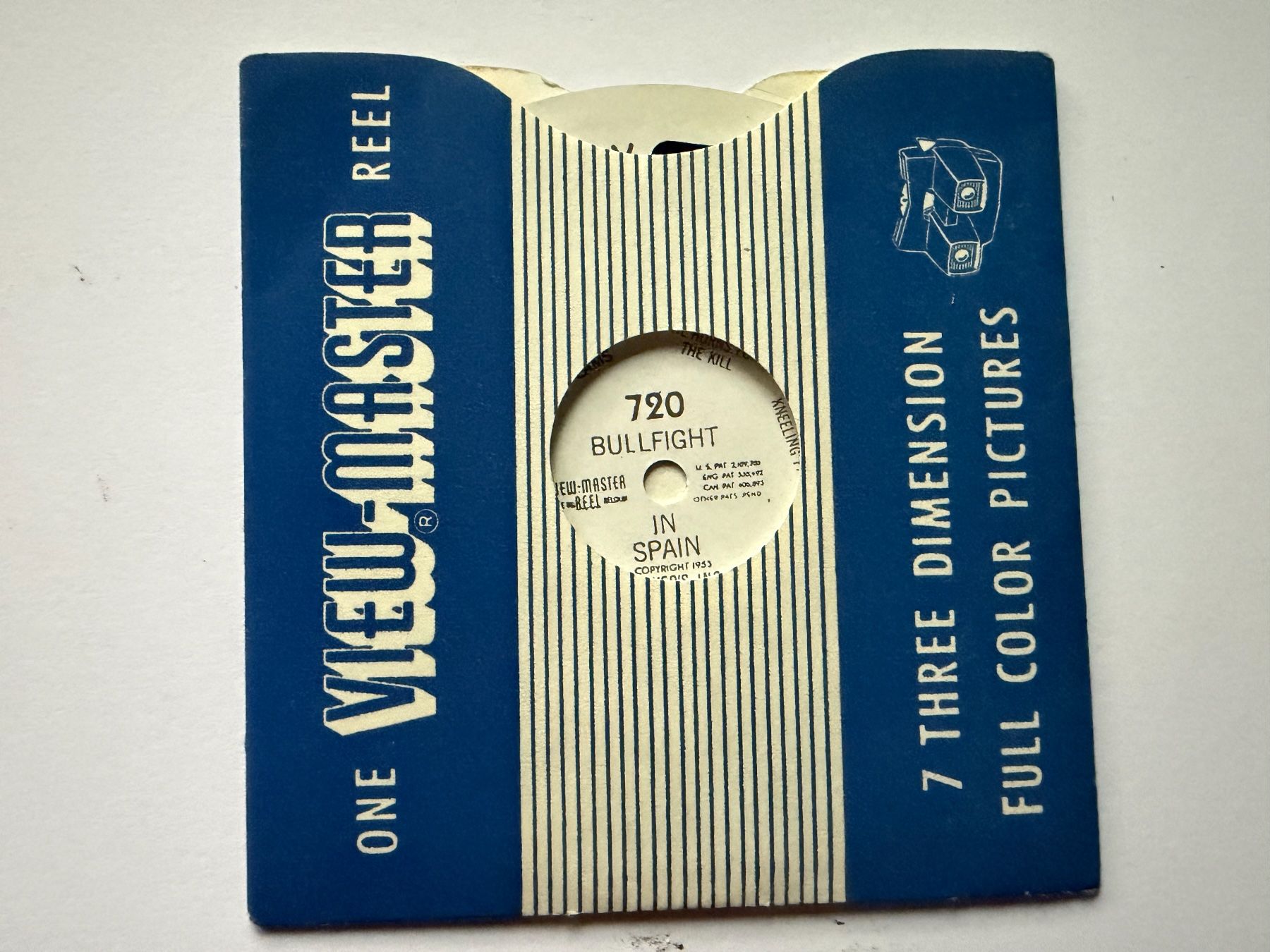 View-master Giocattoli: View-Master 3D: Nr. 720 BULLFIGHT IN SPAIN – Usato da Tegerfelden venduto da siebenmacky