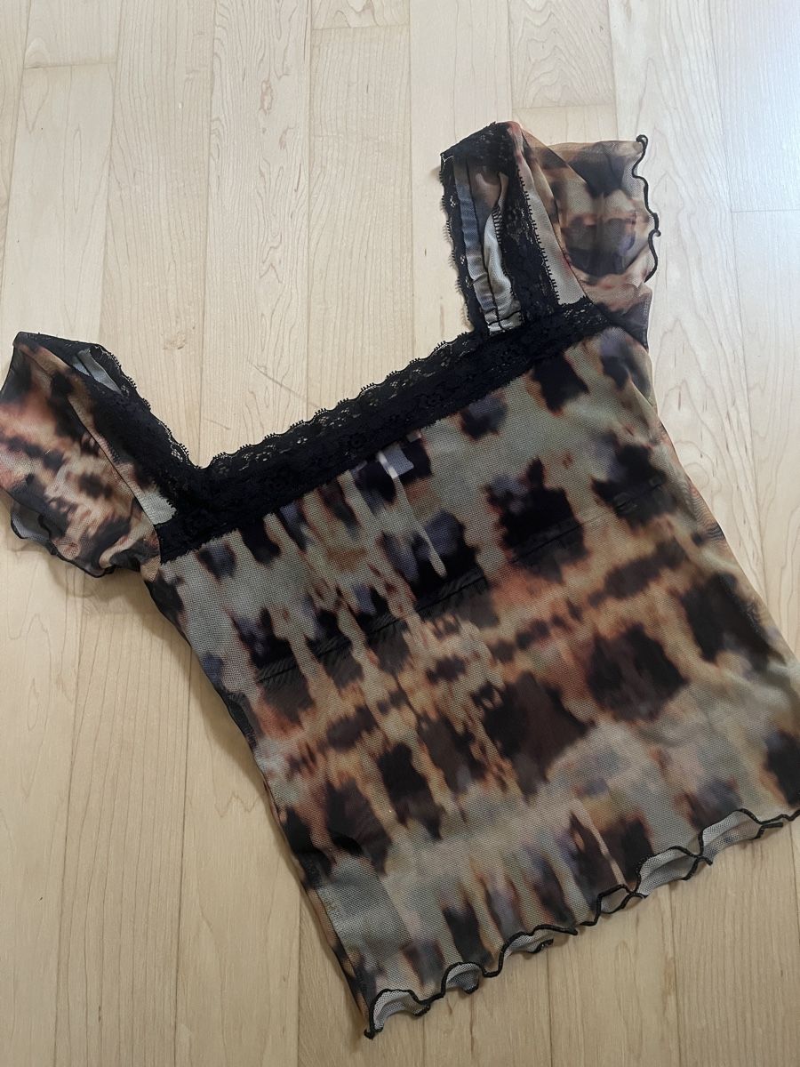 Topshop Tops: Damen Netzoberteil mit Spitze – Gebraucht aus Luzern von seaside_anchor 1