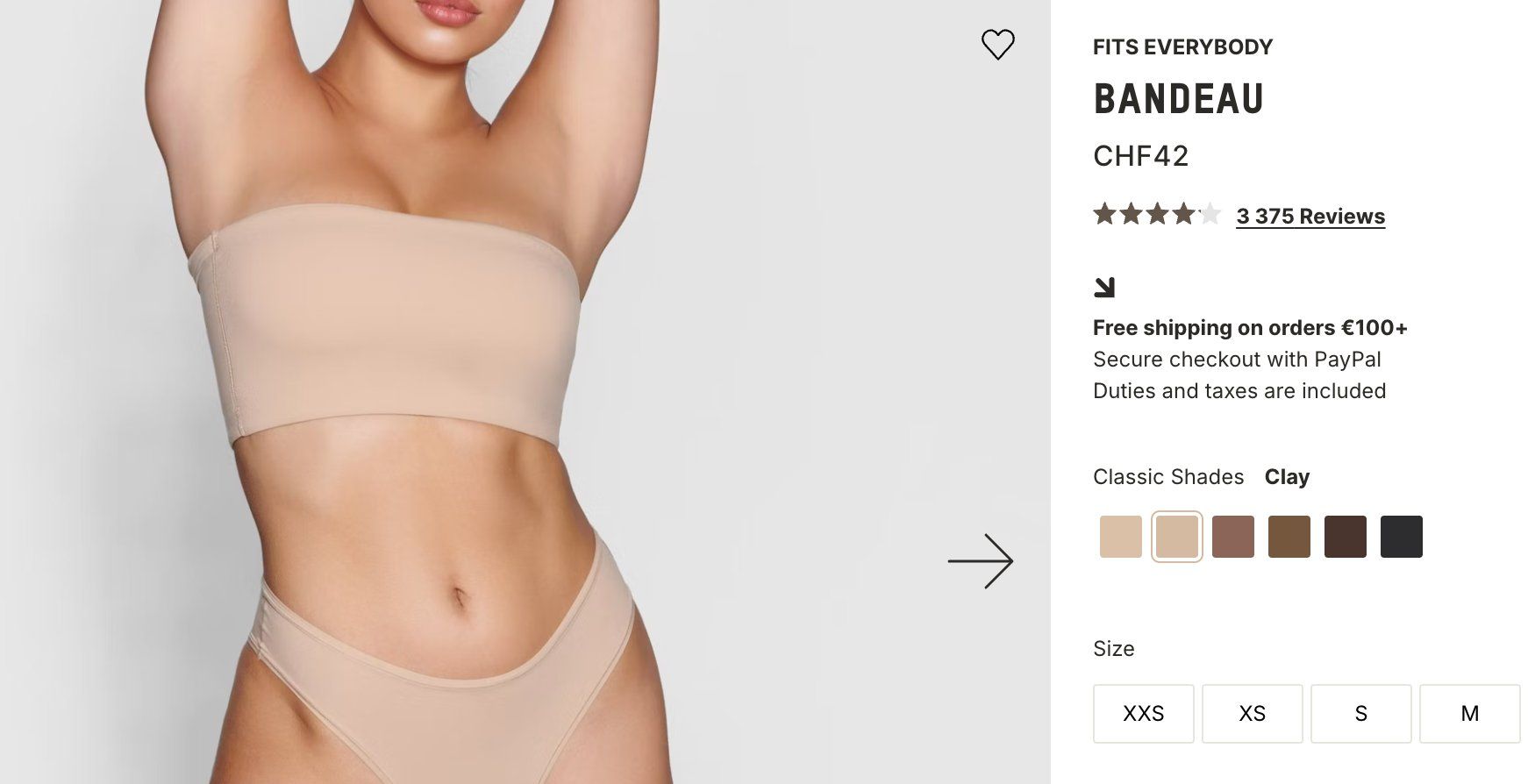 Skims Top: New top BANDEAU Skims – Nuovo e nell'imballaggio originale da Lugano venduto da _tuttifrutti_ 1