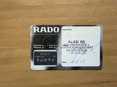 Rado Orologi: RADO Ceramica Multifunktion, Herrenuhr – Usato da Konolfingen venduto da mbeuggert 3