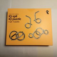 IQ-spil IQ Puzzle, 6 Puzzles, Geduldspiel, Top Zustand!