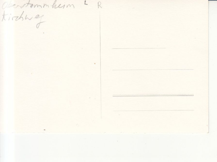 Ansichtskarten: Oberstammheim Kirchweg ca. 1940 – Gebraucht aus Bürglen TG von StampGraf 1