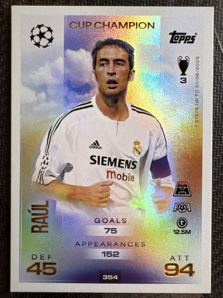 Topps Carte collezionabili: TOPPS - Match Attax 25-26 / Raul / 1Fr.! – Usato da Herzogenbuchsee venduto da TCG-High-Quality