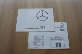 Mercedes 180 D Prospekt 1961