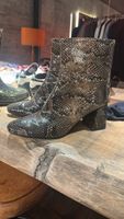 Superbes Bottines Imprimé Serpent Chic Taille 38 Neuves