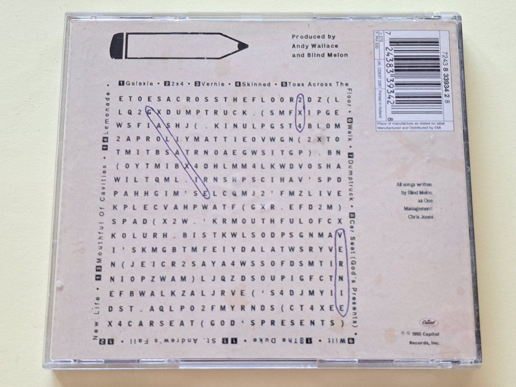 CD: Cd Blind Melon - Soup  – Usato da Pully venduto da bro_n52j 1