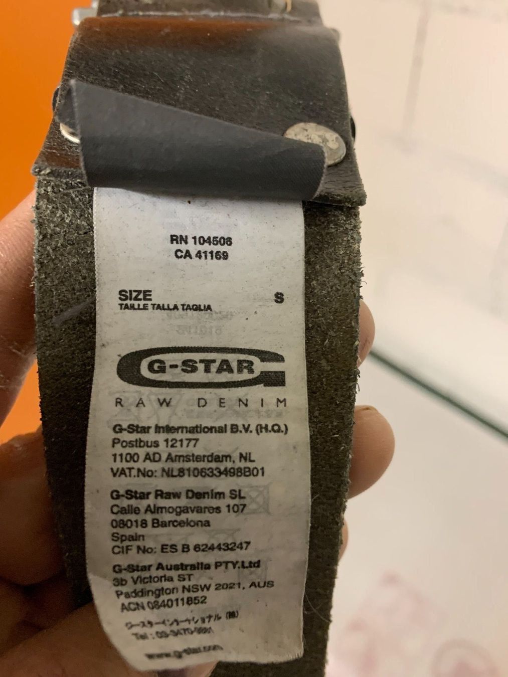 G-Star Cinture: Ledergürtel GSTAR RAW grösse S – Usato da Thun venduto da jeff070 2