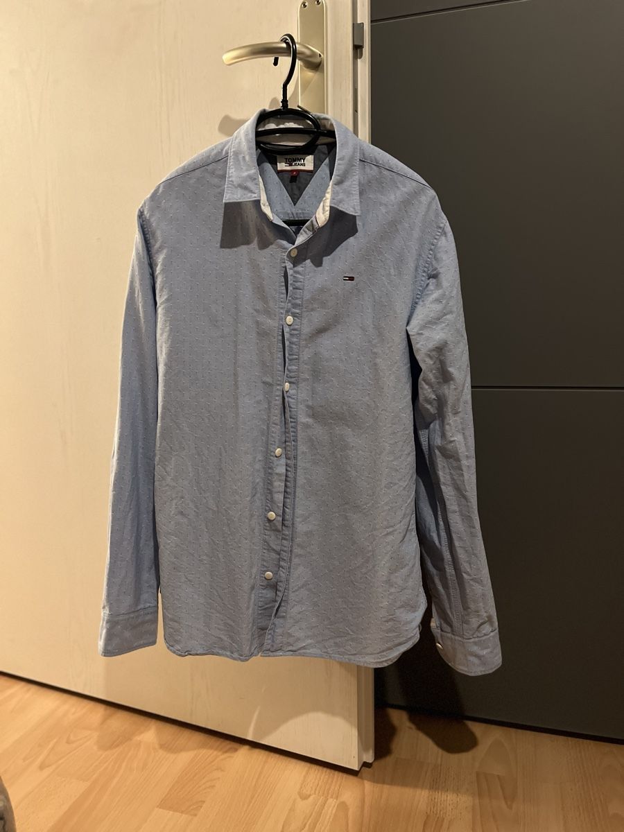 Tommy Hilfiger Chemises: Herrenhemd Hellblau gemustert - Tommy Hilfiger – D'occasion à Uster par m_21