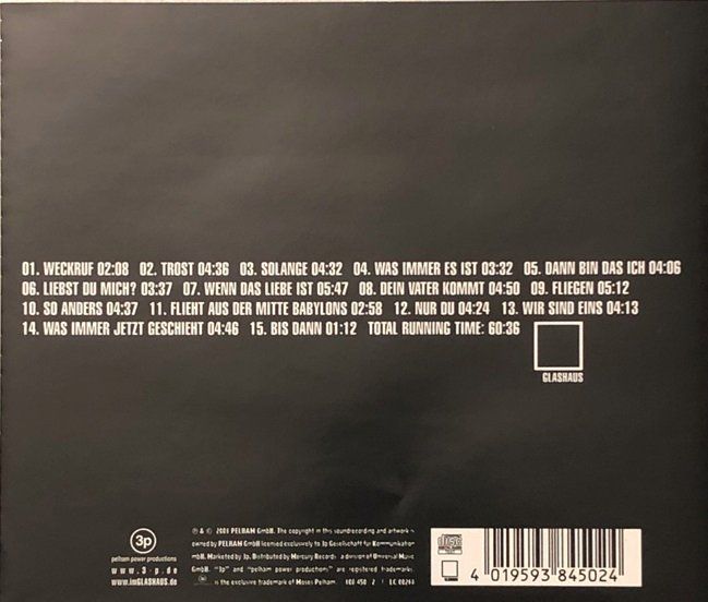 CD: Glashaus – Glashaus – Usato da Grüningen venduto da azulverde 1