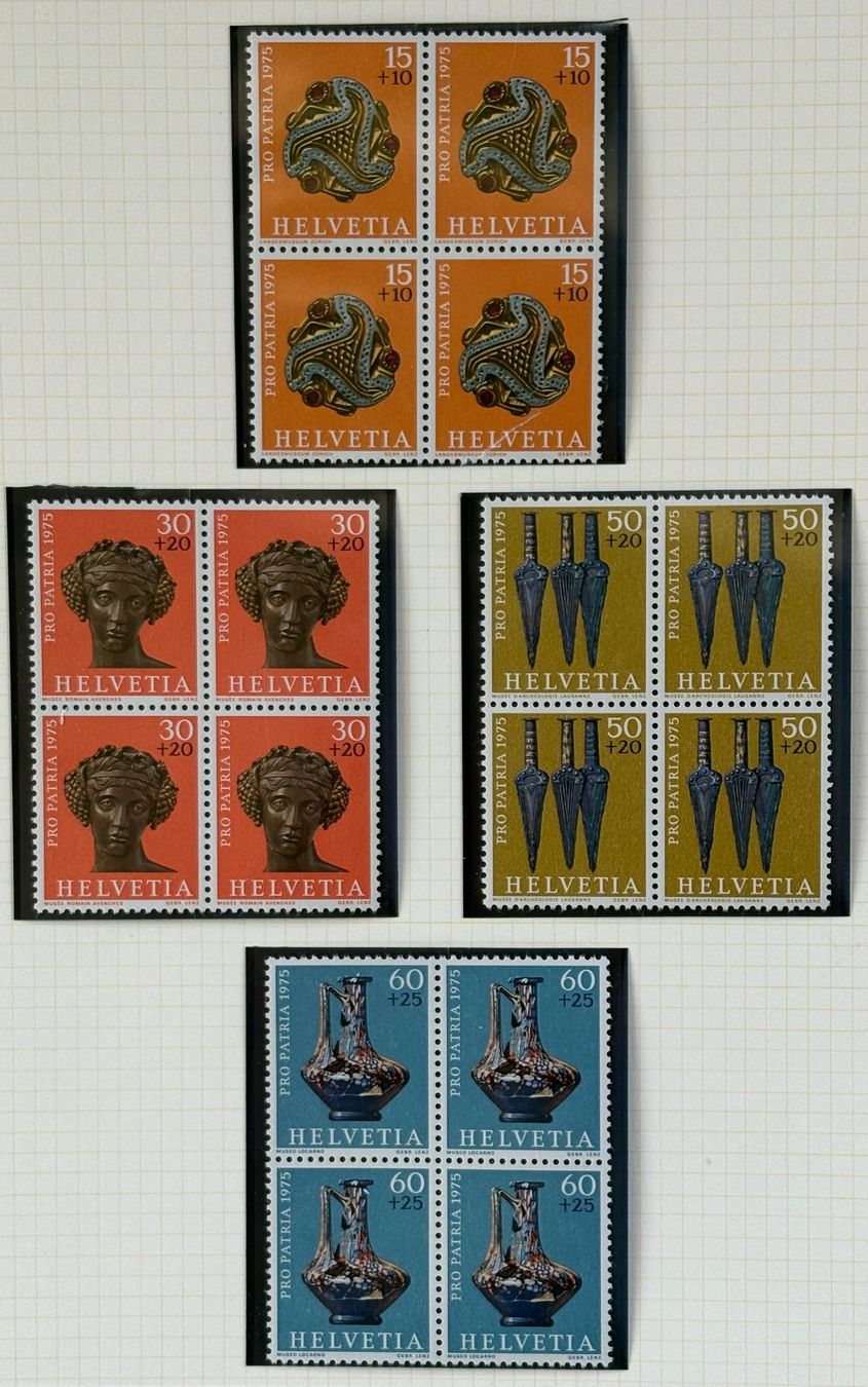 Tutti i francobolli: LOT4 ER BLOCKS BRIEFMARKEN SCHWEIZ NEU – Nuovo (secondo la descrizione) da Ostermundigen venduto da Heavenmaus75