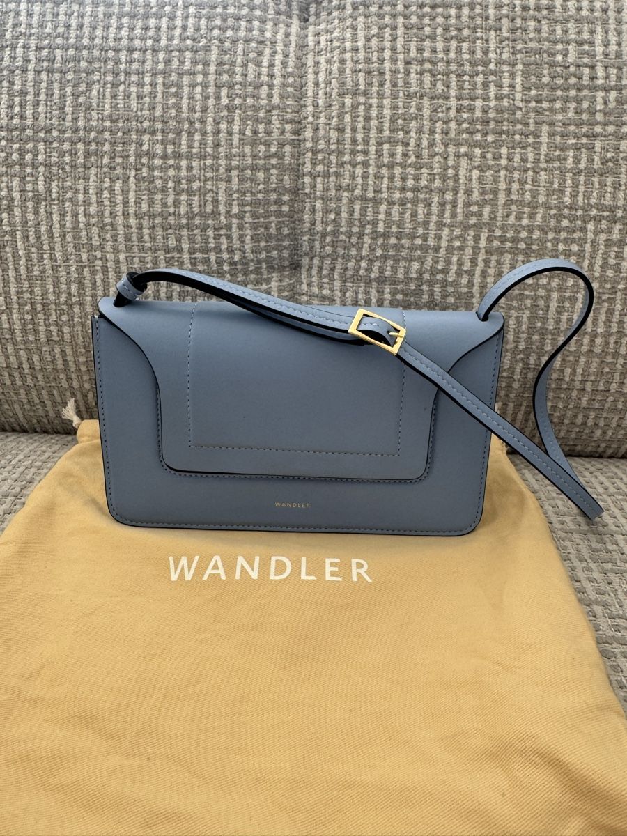 Wandler Taschen für Damen: Wandler Penelope Mini Tasche hellblau Leder neu – Gebraucht aus Zürich von Guni_Closet