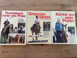 3 vintage Bücher übers Reiten & Pferde Franckh-Kosmos 1994