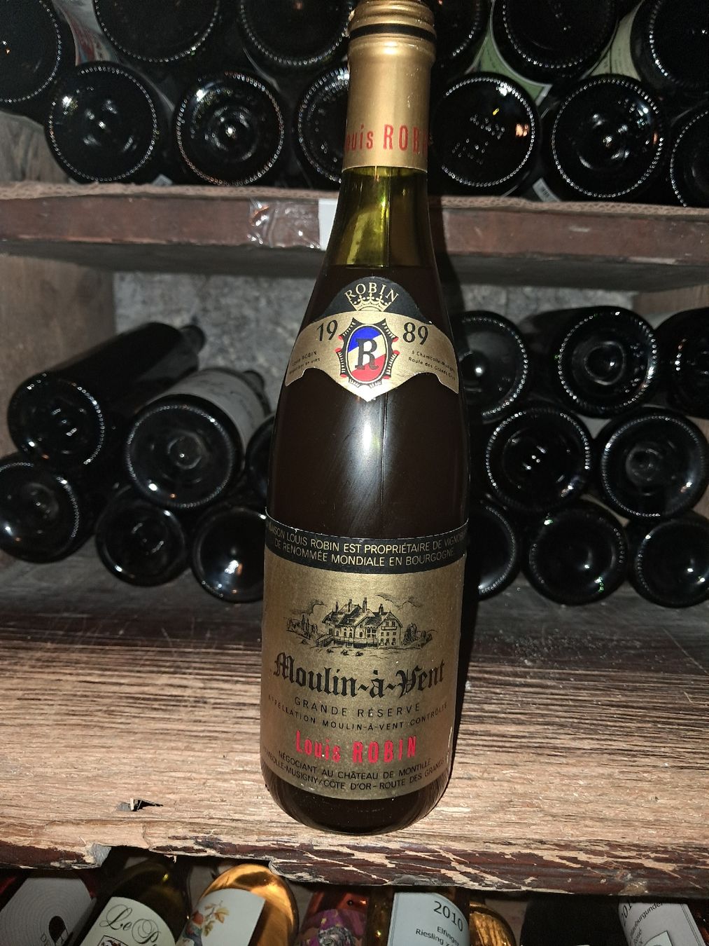 Vino: Moulin-à-Vent Louis Robin 1989 – Nuovo e nell'imballaggio originale da Le locle venduto da juliensaran
