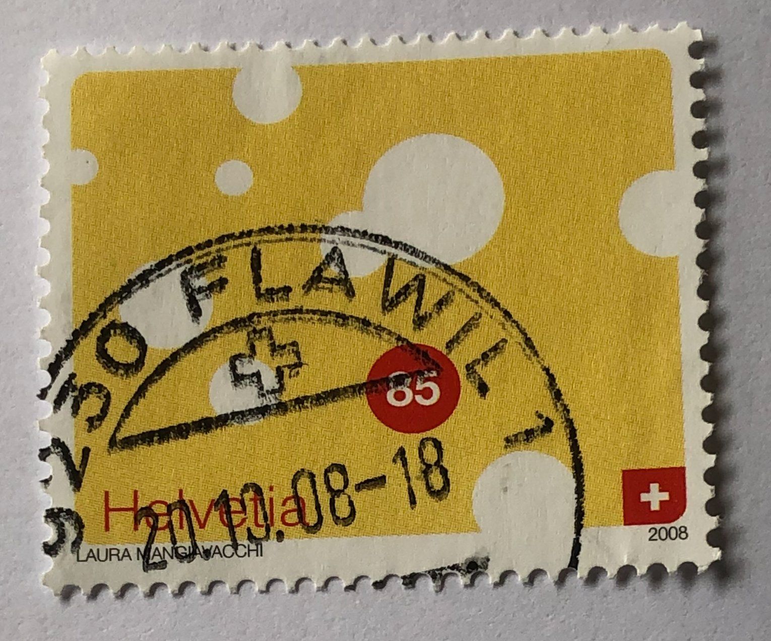 Tutti i francobolli: Nr. 1284 Käse GESTEMPELT 2008    – Usato da Aarau venduto da Billa007