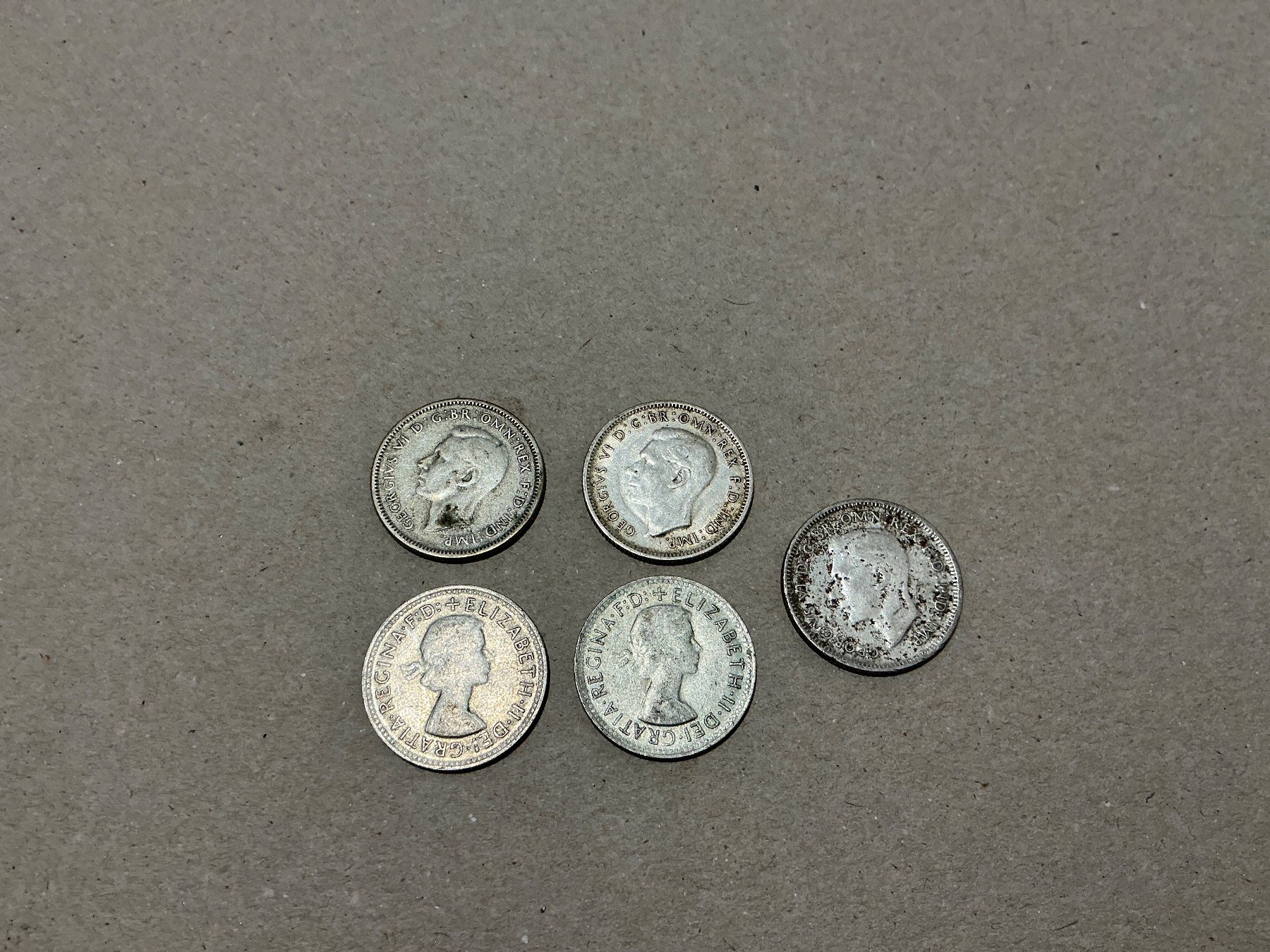 Tutti le monete: 5 x I Schilling Australien Silber ab 1943 – Usato da Dietikon venduto da Numi2000 1