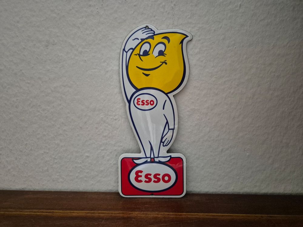 Rouleau D'Autocollants Esso Vintage - Thème Stations Service / Chauffage - Allemagne
