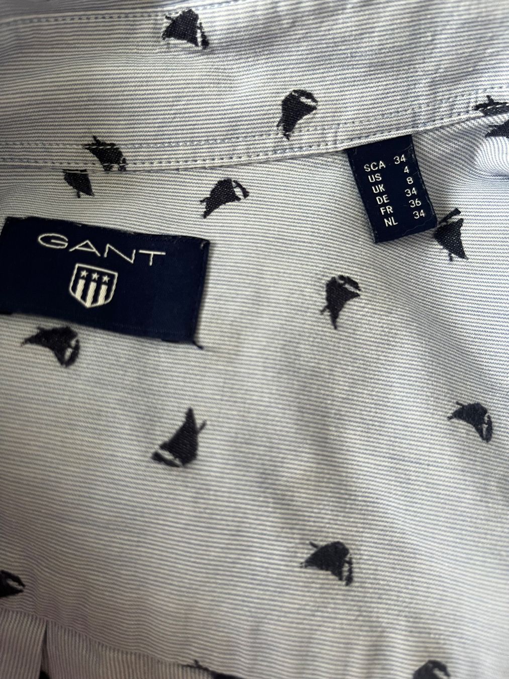 Gant Camicette: GANT Hemd Gr. 34, hellblau gestreift, Top Zustand! – Usato da Zürich venduto da MariaKo 3