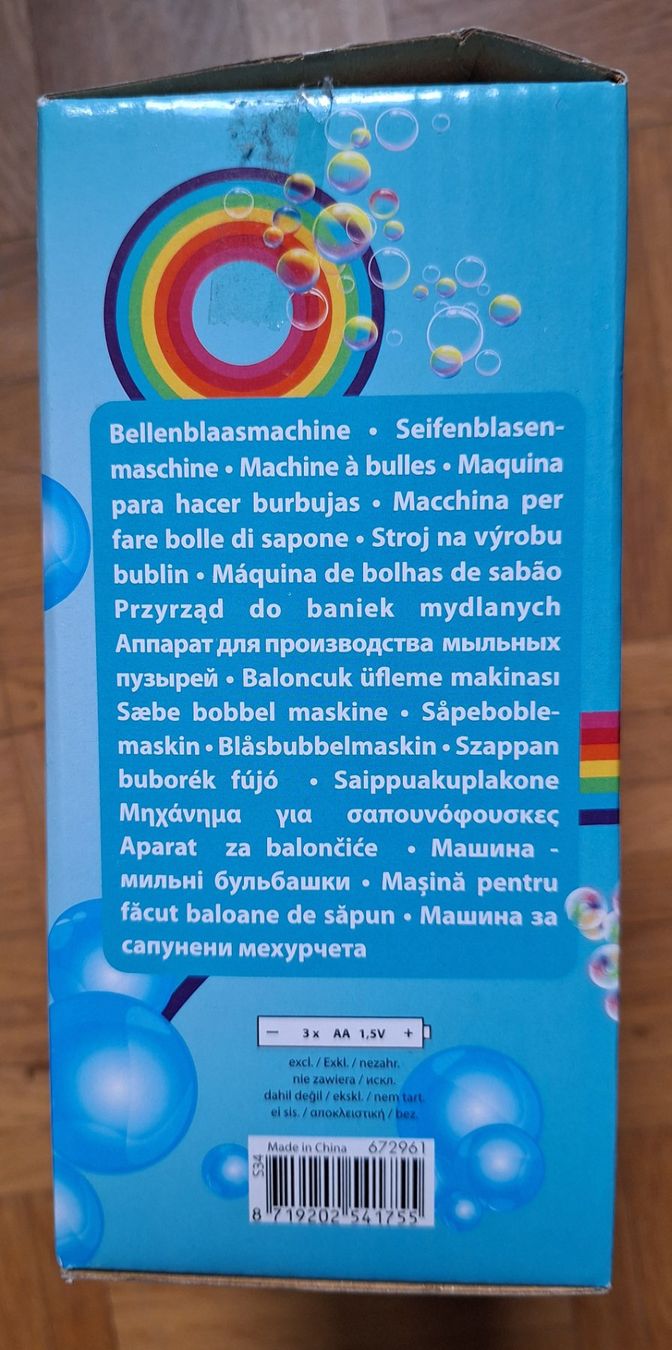Giocattoli: Seifenblasenmaschine Bubble Blow Machine mit Flüssigkeit – Usato da Langenthal venduto da kiforall 4